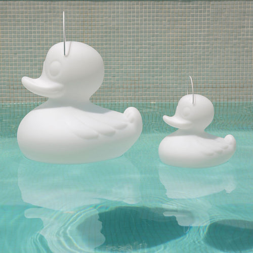 LED dekorasjonslampe DUCK-DUCK S dimbar RGB IP68 hvit bakside