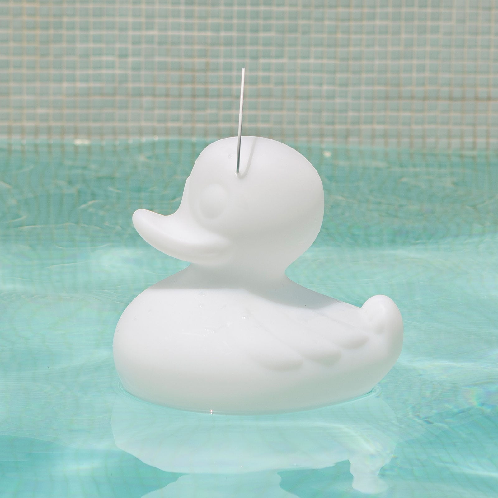 Detalj av LED dekorasjonslampe DUCK-DUCK S dimbar RGB IP68 hvit