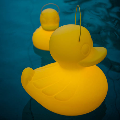 LED dekorasjonslampe DUCK-DUCK XL dimbar RGB IP68 gul bakside
