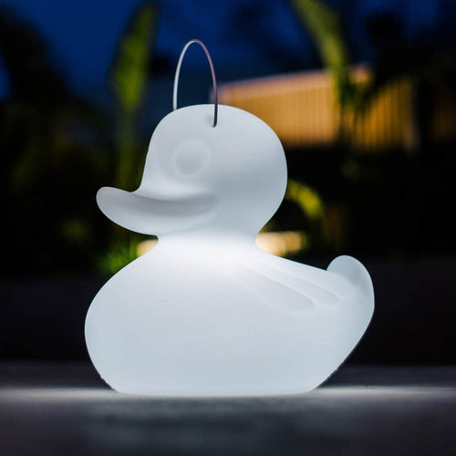 LED dekorasjonslampe DUCK-DUCK XL dimbar RGB IP68 hvit forfra