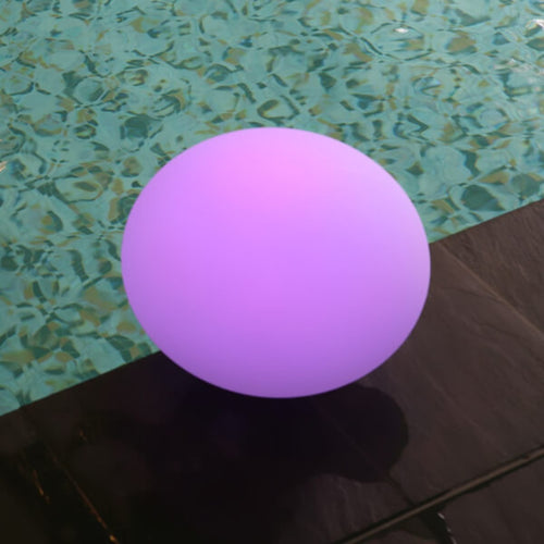 LED dekorasjonslampe Flatball flytende bakside
