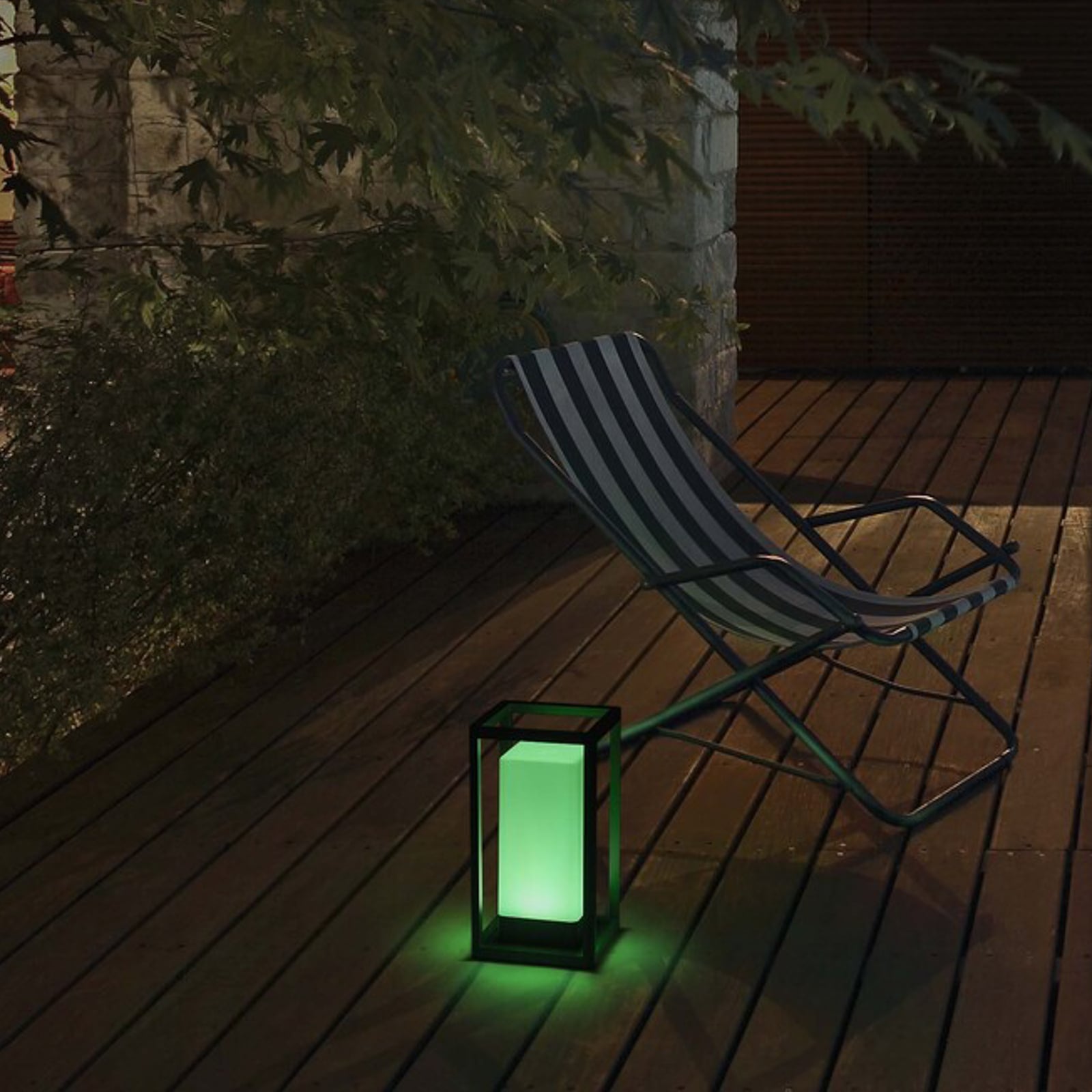 LED dekorasjonslampe Frame Maxi RGB oppladbar IP44 detalj nærbilde