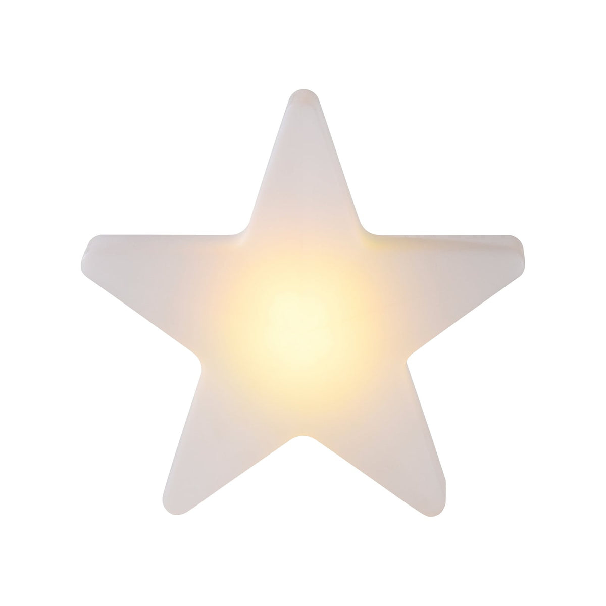 LED-dekorasjonslampe stjerne oppladbar H39,5 cm RGBW montert ute