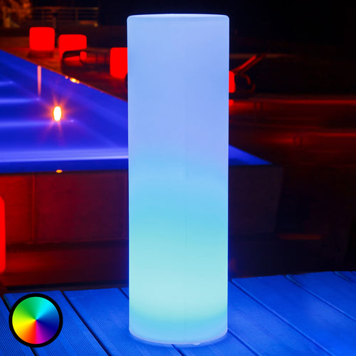 LED dekorasjonslampe Tower RGB oppladbar H70 cm IP68 forfra