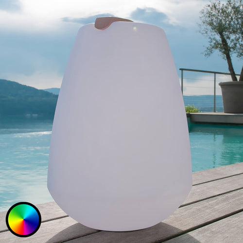 LED dekorasjonslampe Vessel RGB oppladbar H39 cm IP68 fra Smart&Green