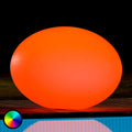 LED-dekorlampe Flatball L flytende forfra