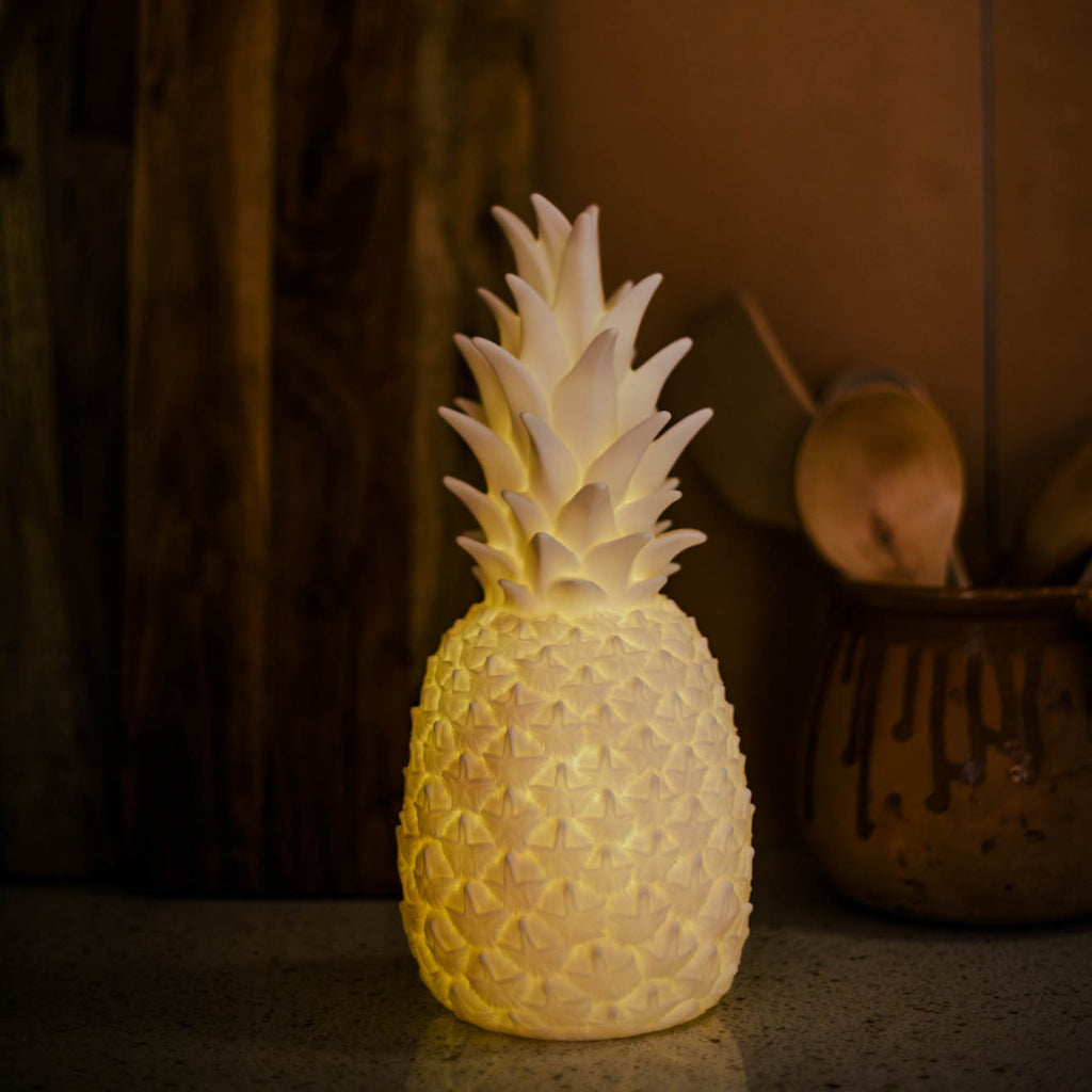 LED dekorlampe Pinacolada hvit RGBW dimbar IP54 oversikt fra siden