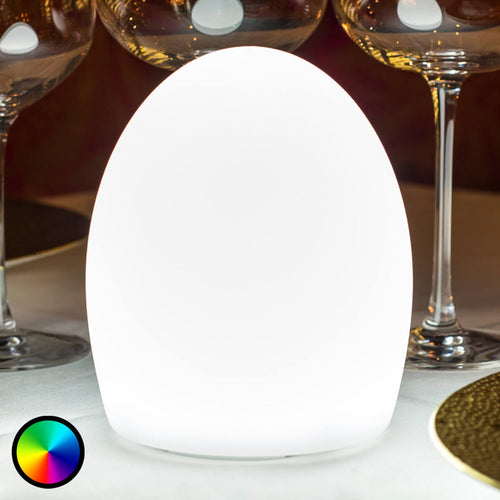 LED dekorlampe Point med batteri RGB dimbar IP68 forfra