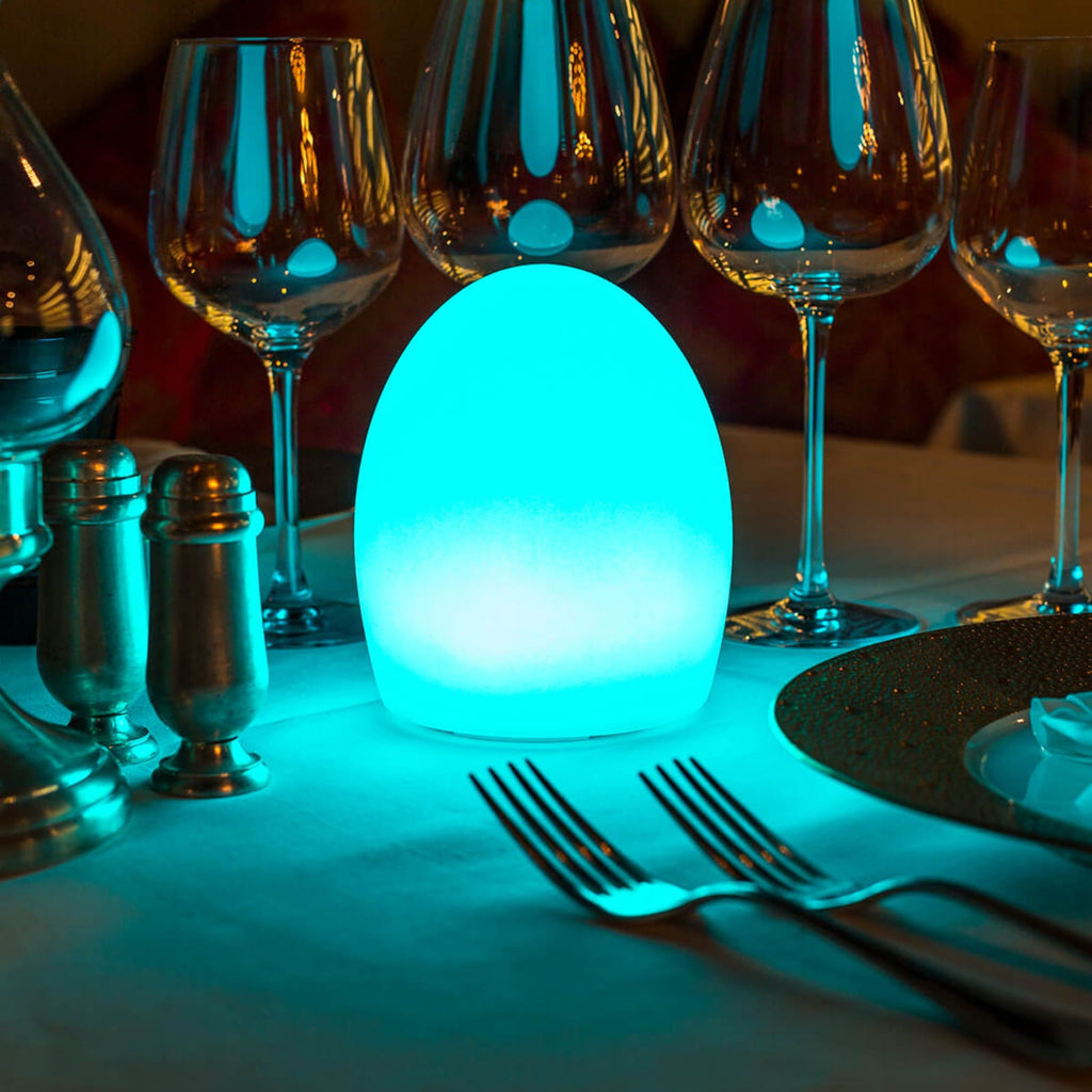 LED dekorlampe Point med batteri RGB dimbar IP68 ulike fargevalg