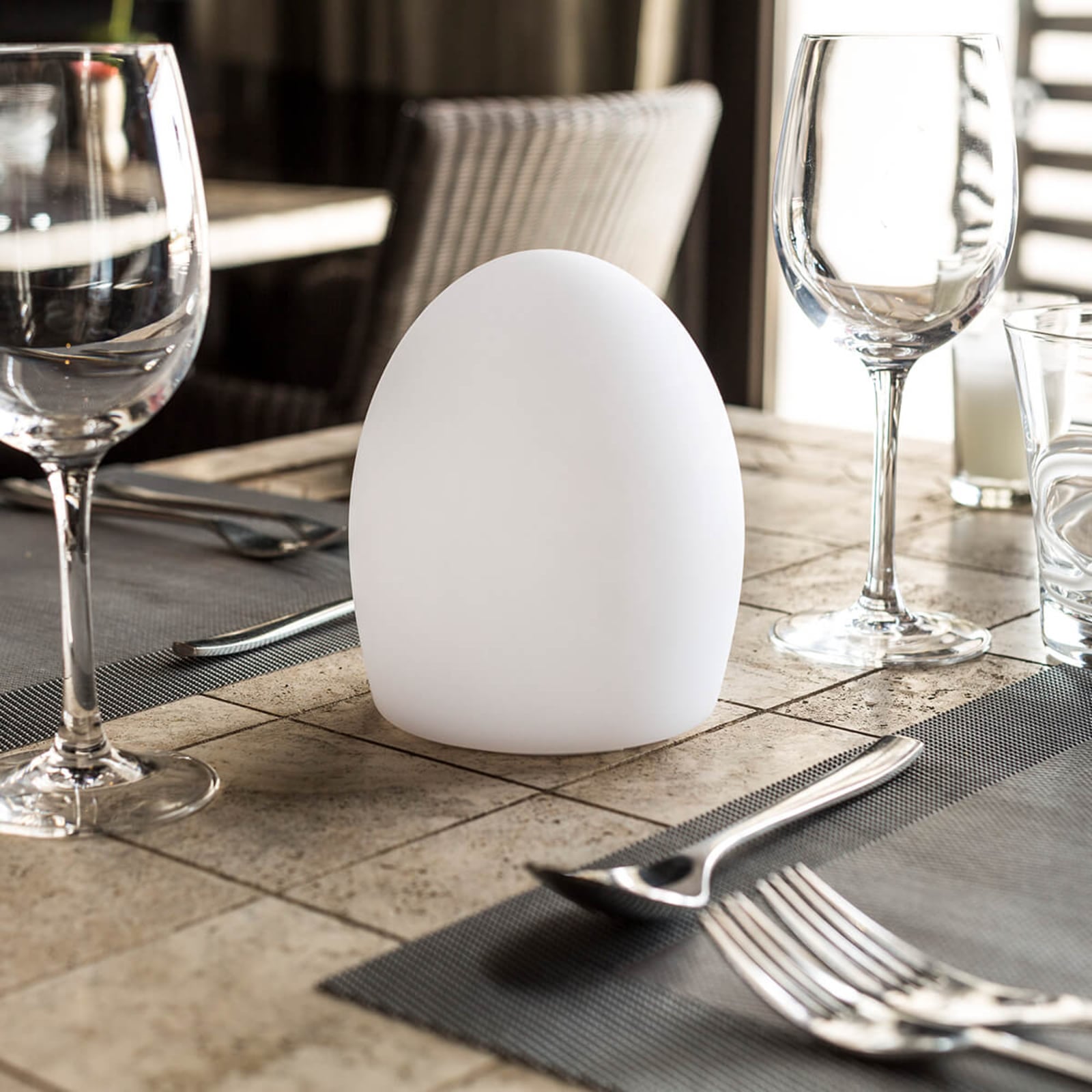LED dekorlampe Point med batteri RGB dimbar IP68 batteriindikator