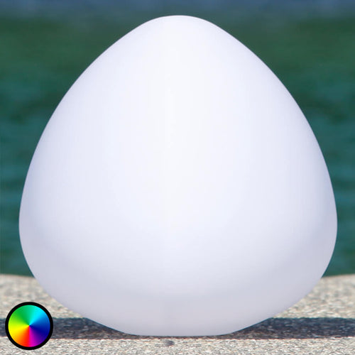 LED dekorlampe Stone XL RGB dimbar IP68 Ø50 cm forfra