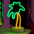 LED-dekorlys palme batteridrevet med timer 25,5 cm forfra