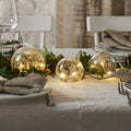 LED dekorlys Triss glass transparent 3 kuler forfra
