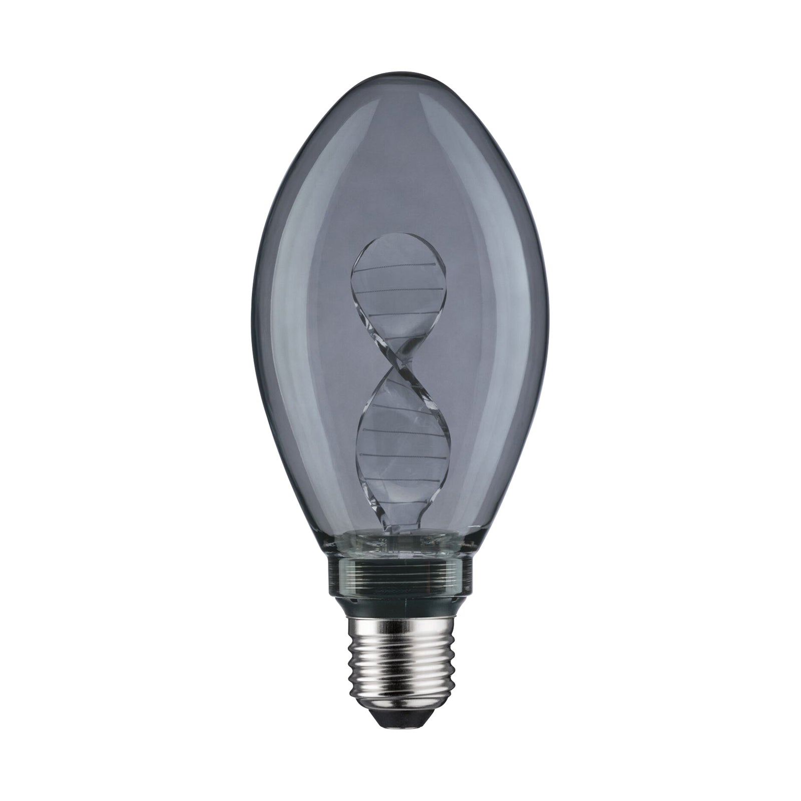 LED dekorpære E27 3,5W Helix 1800K røykfarget glass - bakside