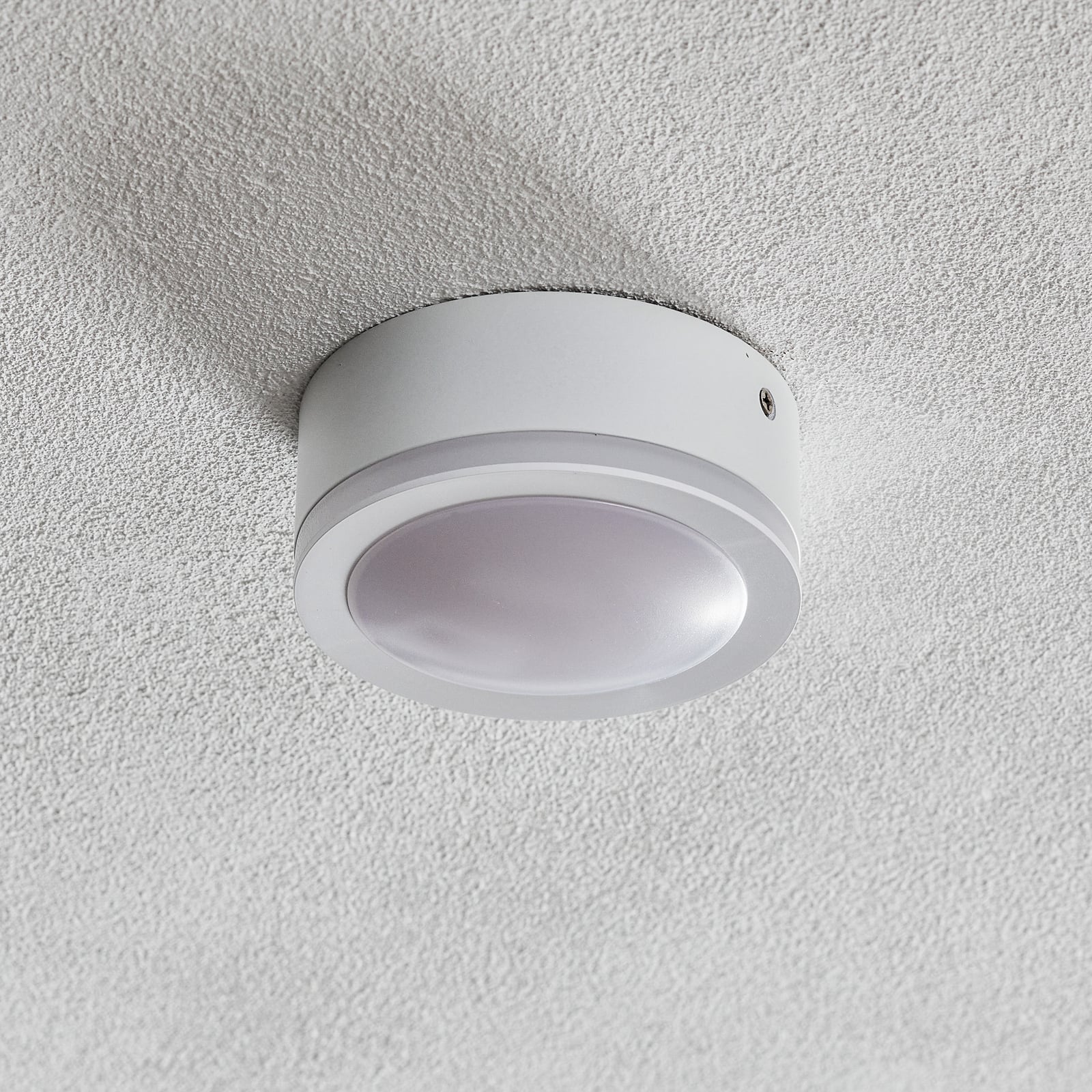 LED-downlight Aurora hvit aluminium bakside