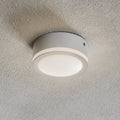 LED-downlight Aurora hvit aluminium forfra