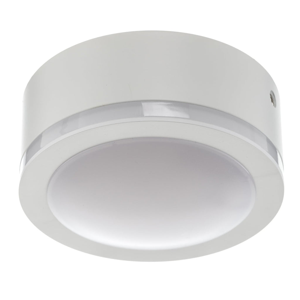 LED-downlight Aurora hvit aluminium sideprofil