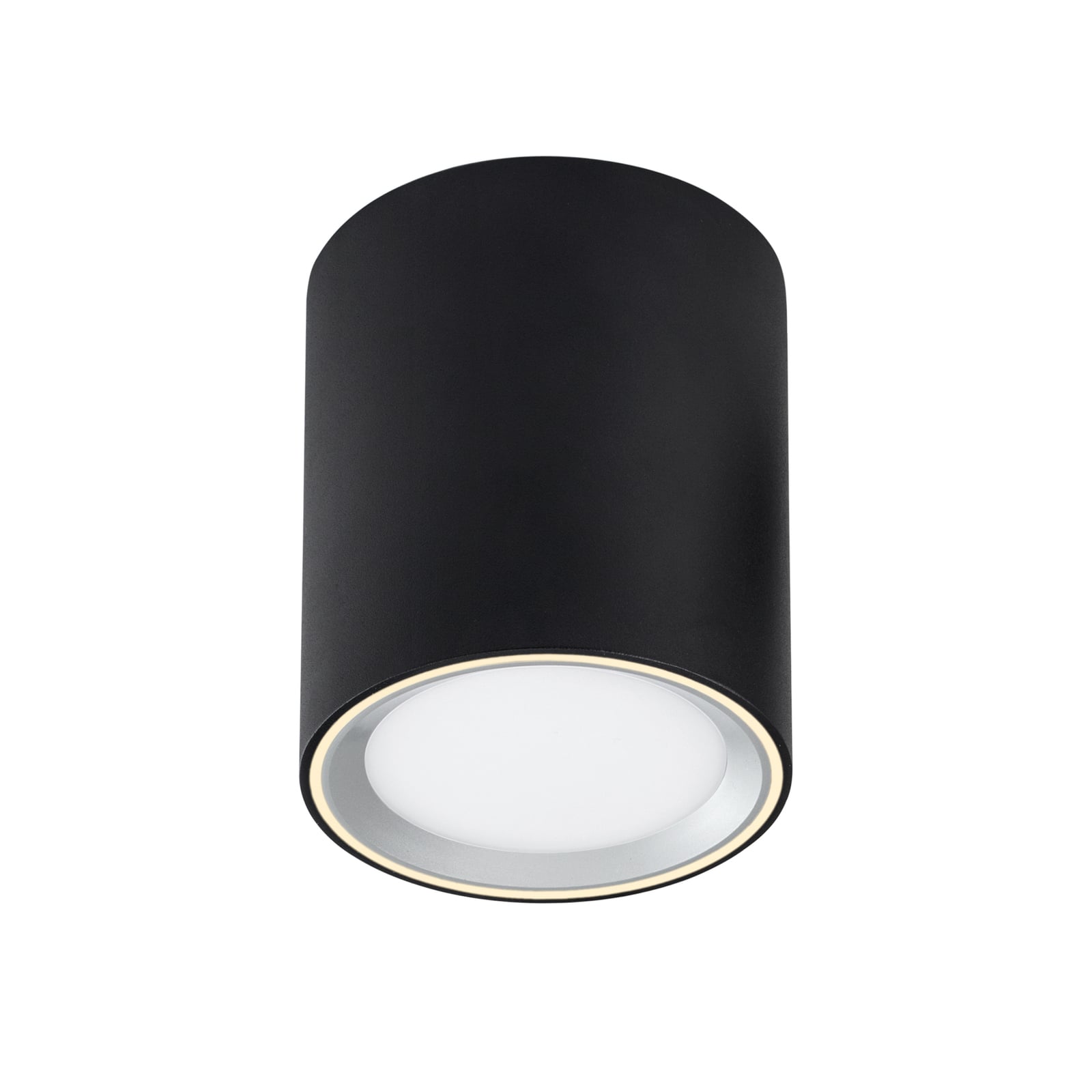 LED-downlight Fallon Long 3-stegs dimbar svart stål forfra