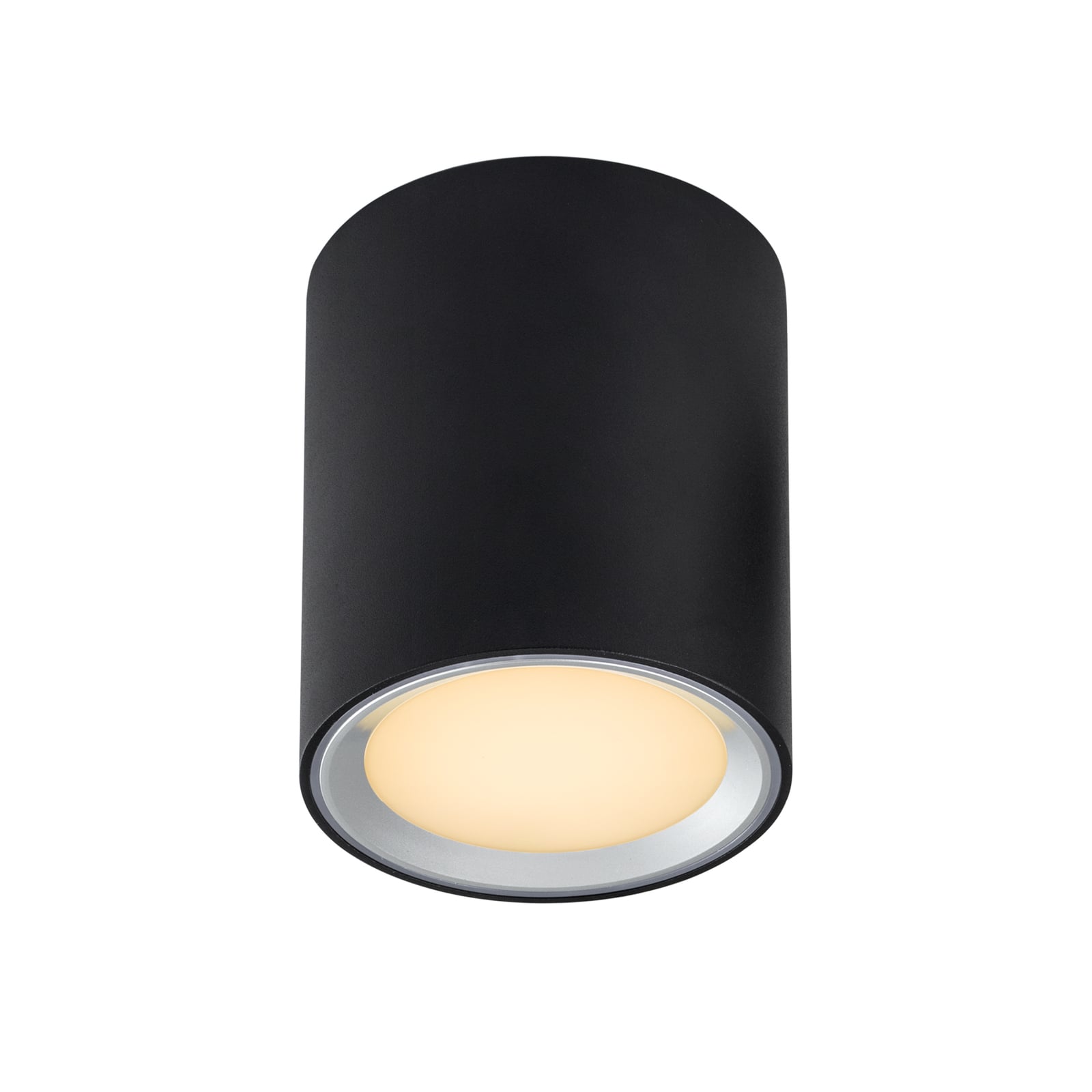 LED-downlight Fallon Long 3-stegs dimbar svart stål bakside