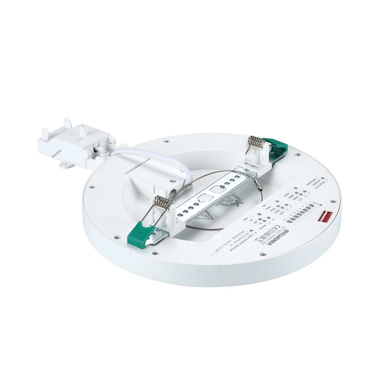 LED downlight Start 5in1 inn-/påbygg med bevegelsessensor 18W montert i tak