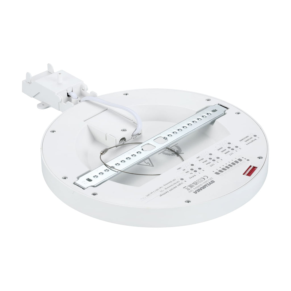 LED downlight Start 5in1 inn-/påbygg med bevegelsessensor 18W nærbilde av lysdiffusor