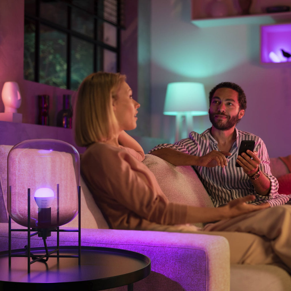 LED dråpepære E14 5,1W RGBW 2-pk dimbar - Philips Hue lysfargevalg