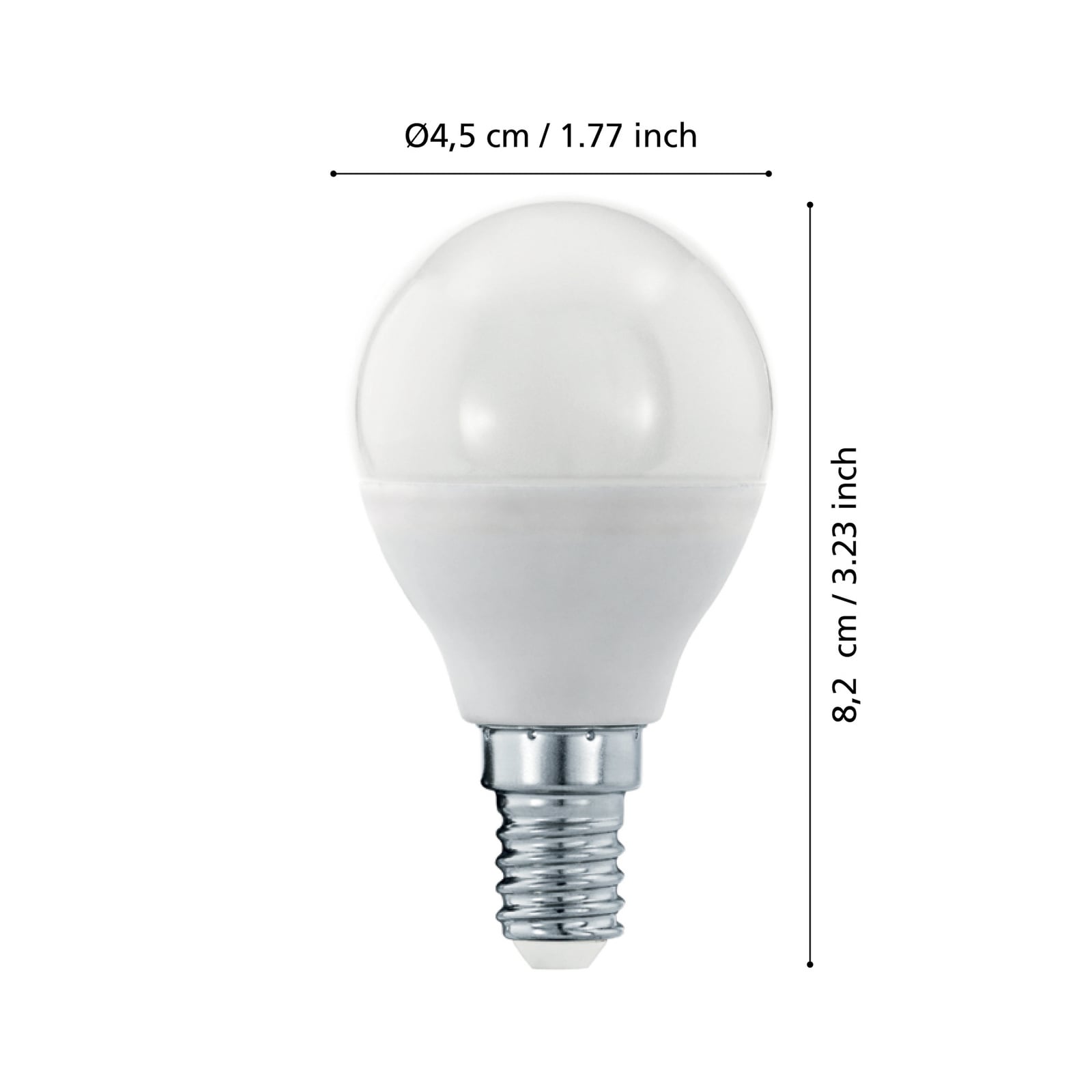 Detalj av LED dråpepære E14 5,5W 3000K varmhvit 470lm dimbar - EGLO