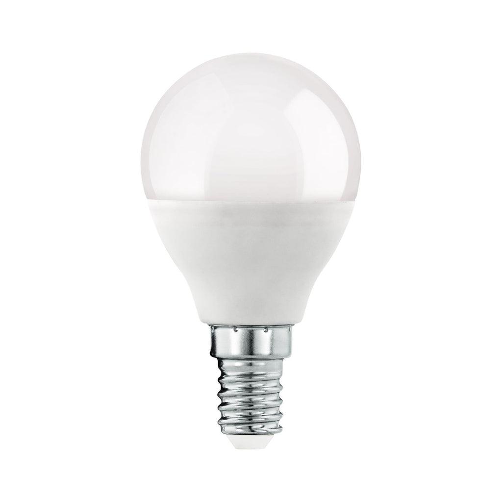 LED dråpepære E14 7,5W 3000K varmhvit 806lm dimbar EGLO forfra