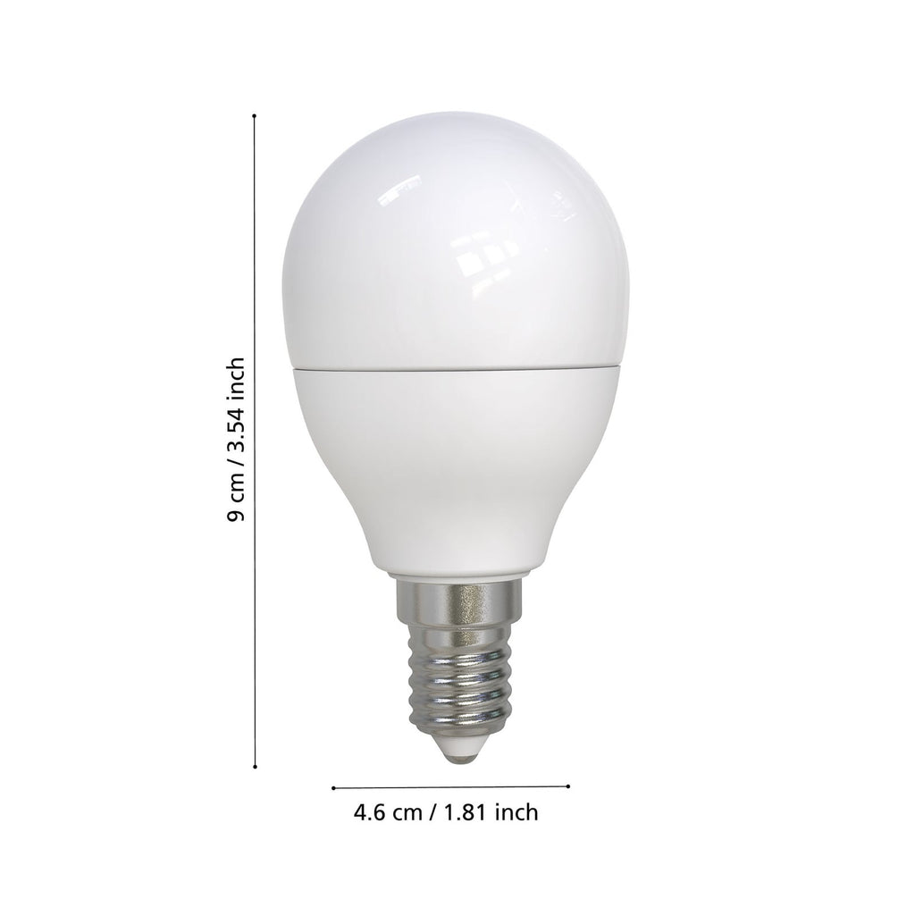 LED dråpepære E14 7,5W 3000K varmhvit 806lm dimbar EGLO detalj