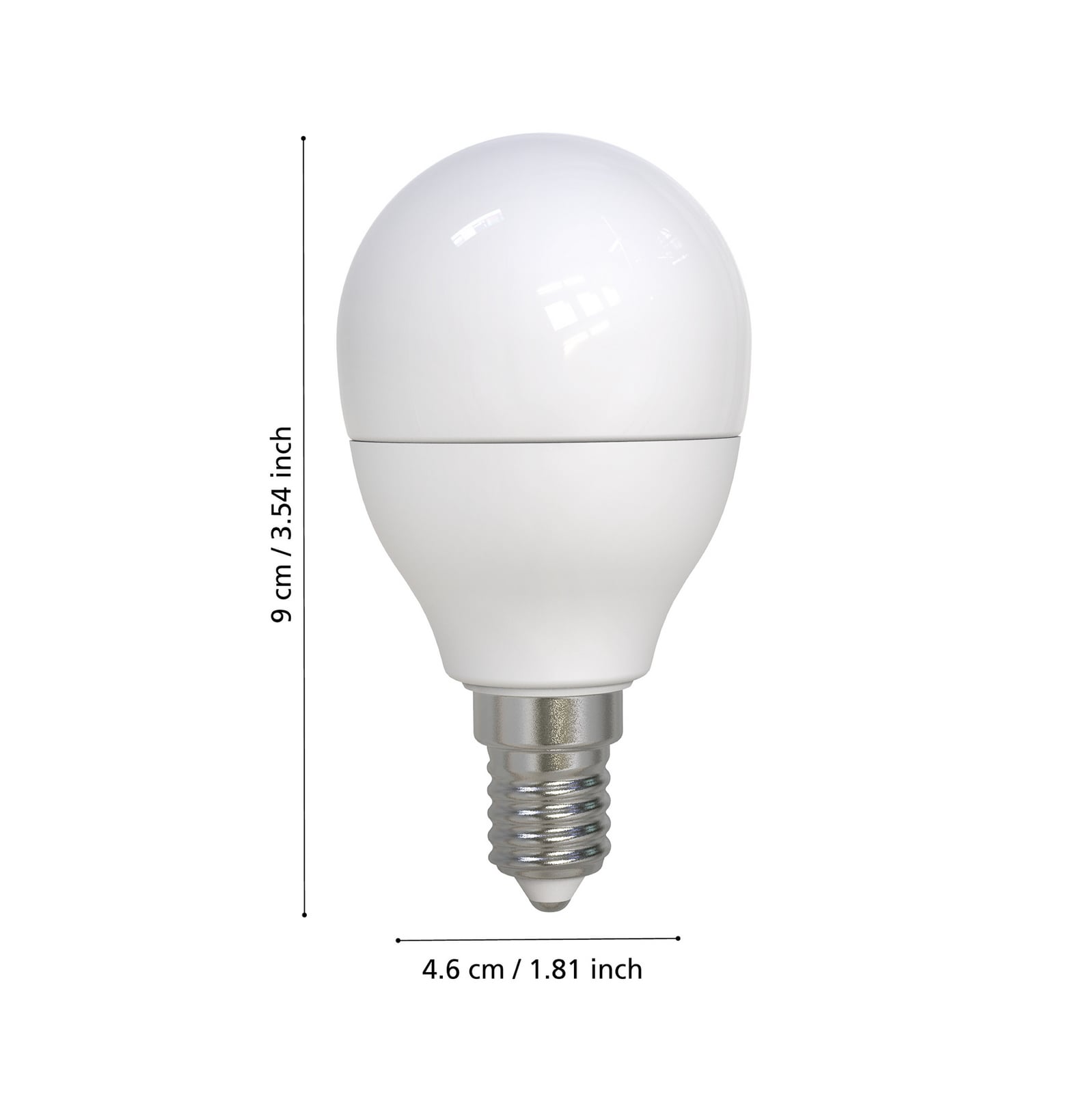 LED dråpepære E14 7,5W 3000K varmhvit 806lm dimbar EGLO detalj