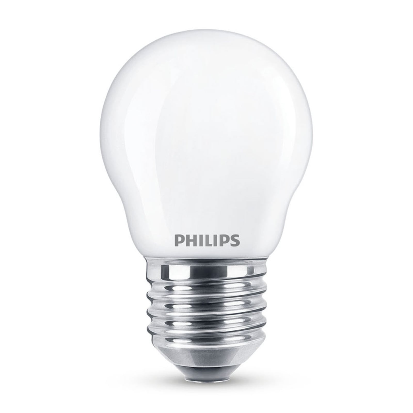 LED dråpepære E27 3,4W WarmGlow dimbar matt Ra90 Philips forfra