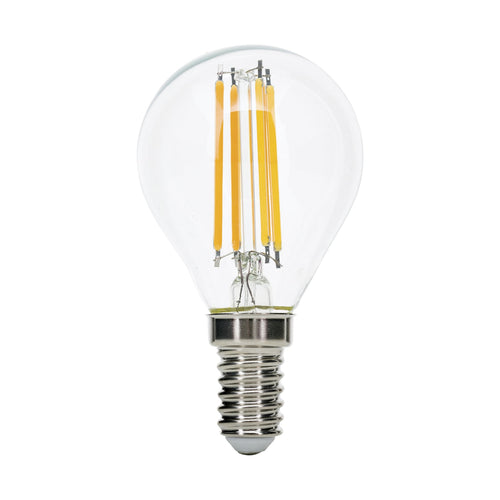 LED dråpeformet filamentpære E14 5W 2700K klar dimbar - ORION bakside
