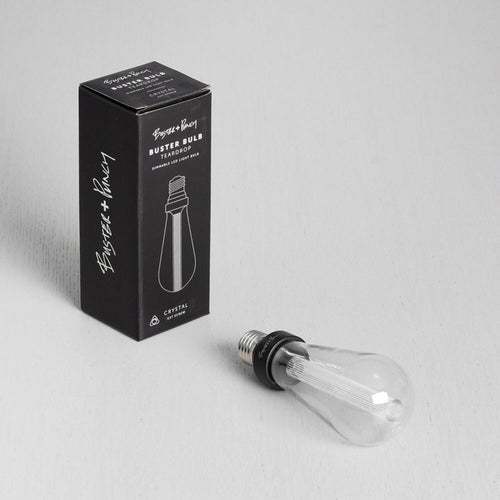 LED dråpeformet filamentpære E27 3,5W 2500K amber dimbar - Buster + Punch nærbilde