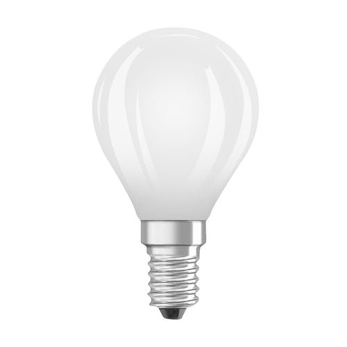 LED dråpeformet pære E14 1,2W 2700K matt 255 lm OSRAM forfra