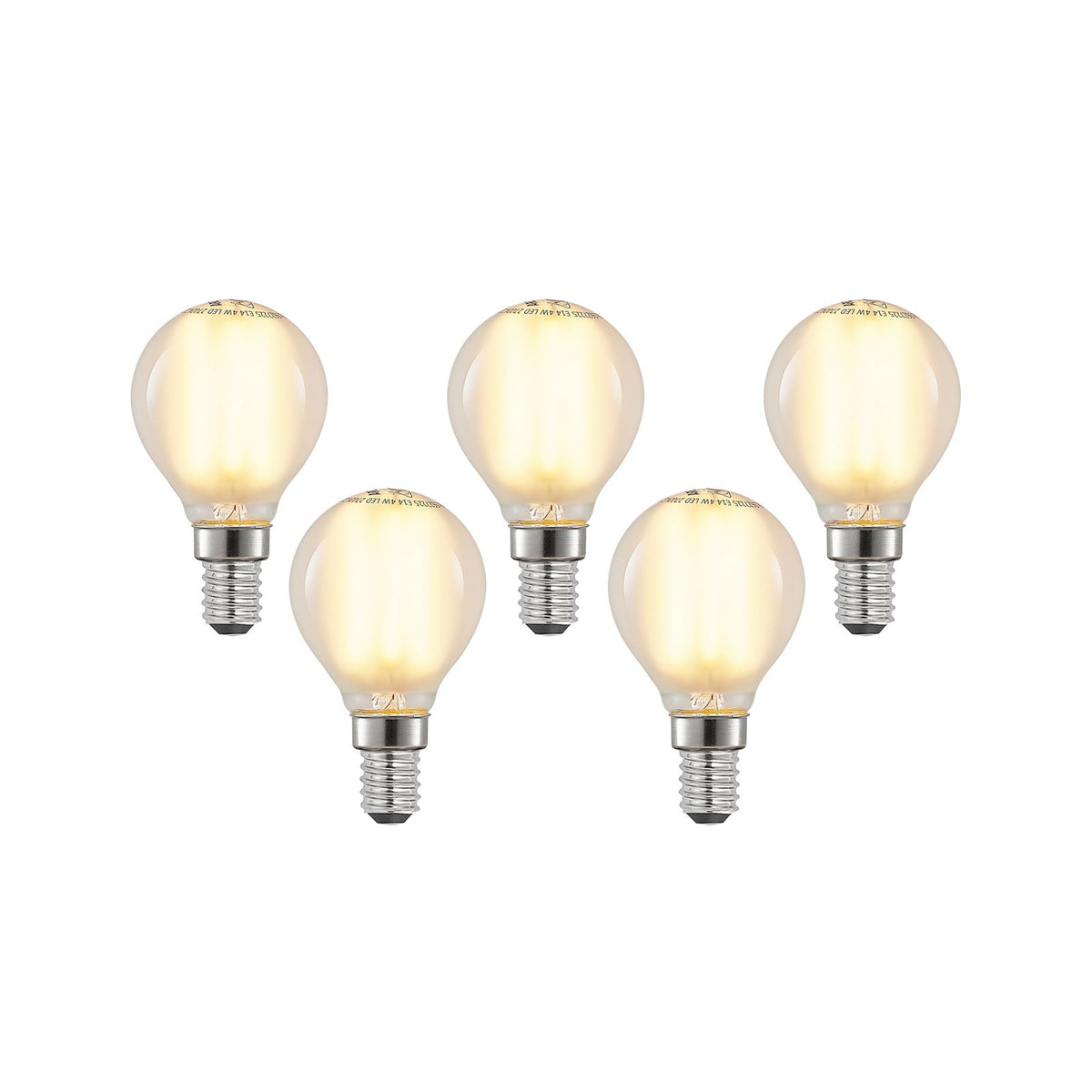 LED dråpeformet pære E14 4W 2700K matt dimbar 5-pk Arcchio forfra
