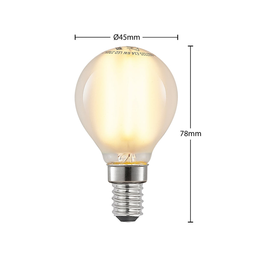 LED dråpeformet pære E14 4W 2700K matt dimbar 5-pk Arcchio detalj