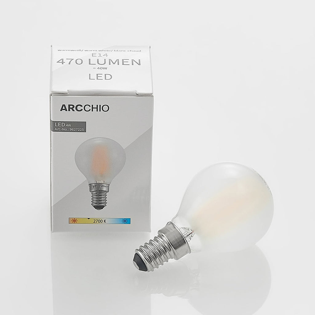 LED dråpeformet pære E14 4W 2700K matt dimbar 5-pk Arcchio i pakke