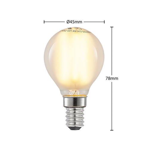 LED dråpeformet pære E14 4W matt 2700K dimbar 470lm Arcchio bakside