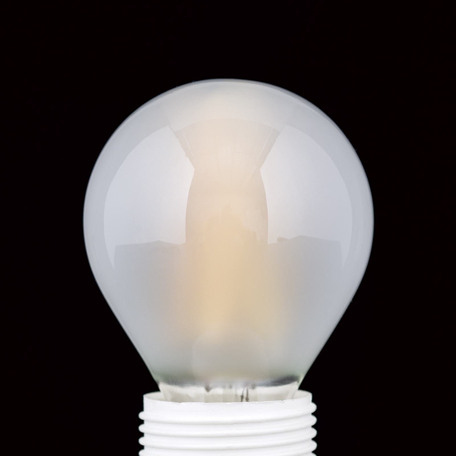 LED dråpeformet pære E14 G45 6W 2700K dimbar matt - ORION nærbilde