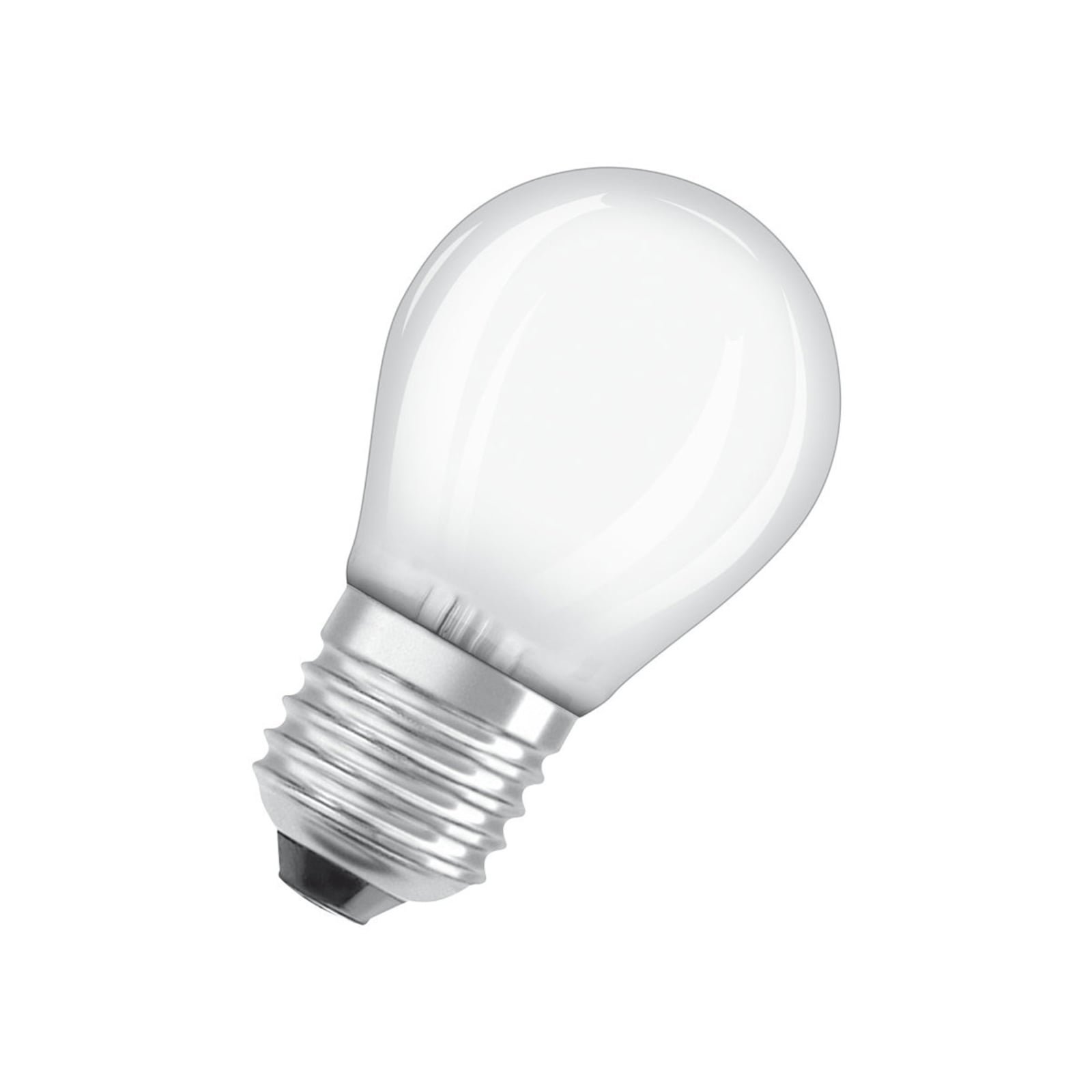 LED dråpepære E27 4,2W 2700K matt 470lm 3-pack OSRAM bakside