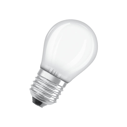 LED dråpepære E27 4,2W 2700K matt 470lm 3-pack OSRAM bakside