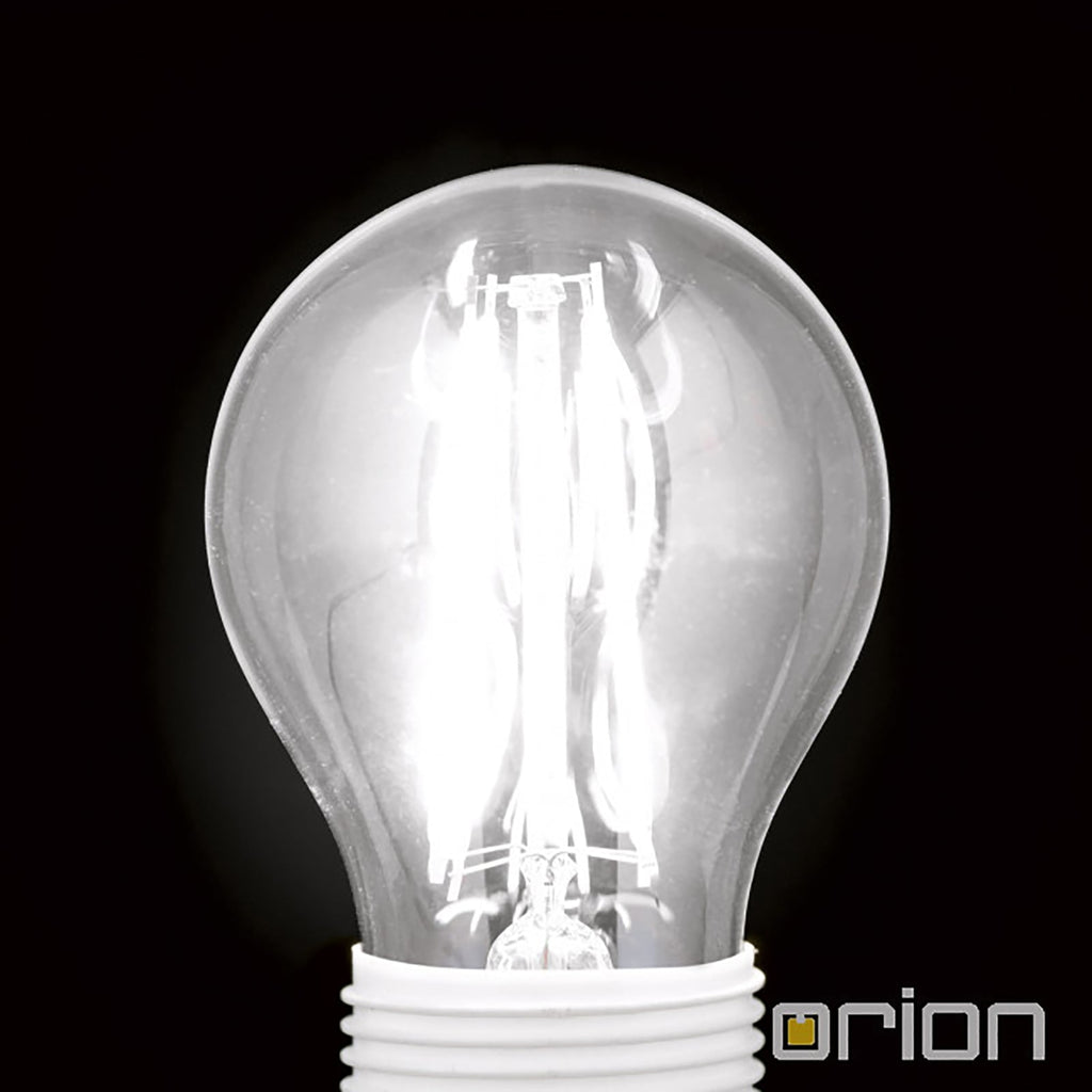 Montert LED dråpeformet filamentpære E14 4,5W 2700K dimbar klar - ORION i lampe