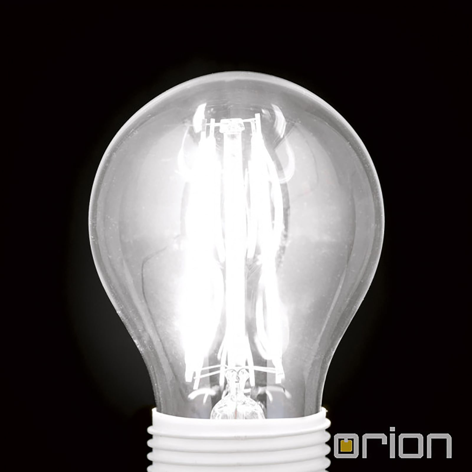 Montert LED dråpeformet filamentpære E14 4,5W 2700K dimbar klar - ORION i lampe
