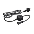 LED-driver 12V/DC 0,1-12W IP44 med stikkontakt svart - EVN forfra