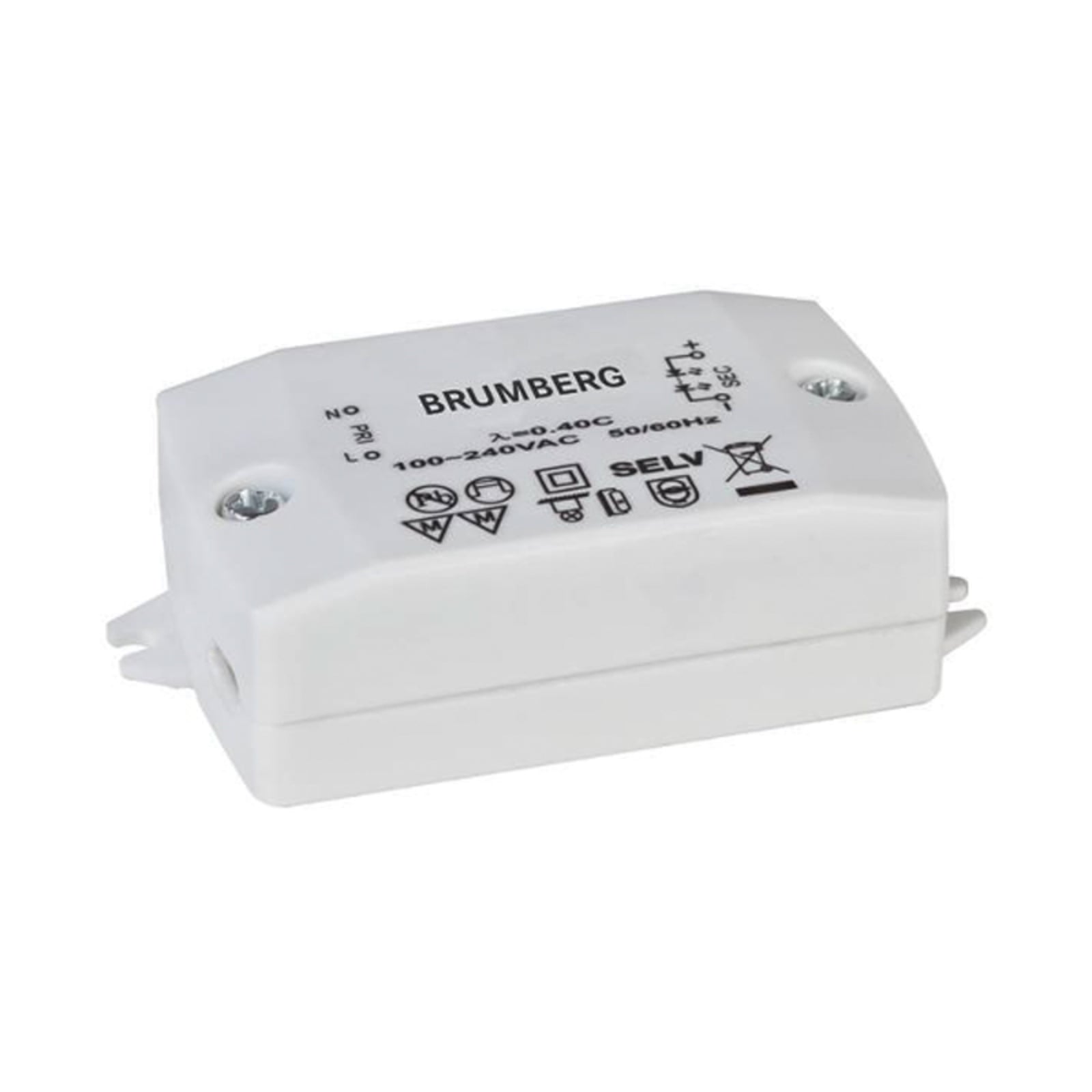 LED-driver 24V DC 1-7,2W spenningskonstant IP20 - BRUMBERG front
