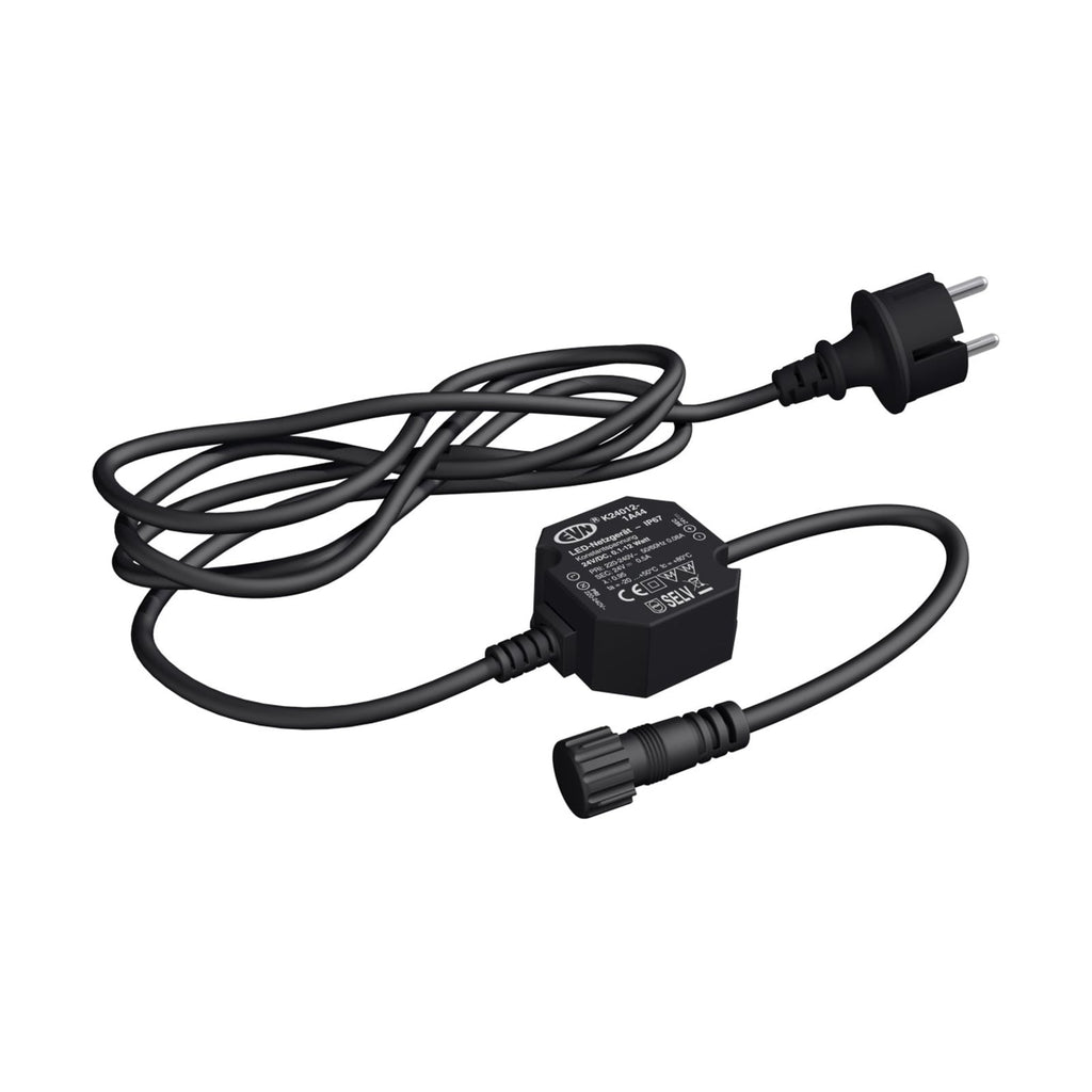 LED-driver 24V pluggsystem 0,1-12 W IP44 - EVN detalj av plugg