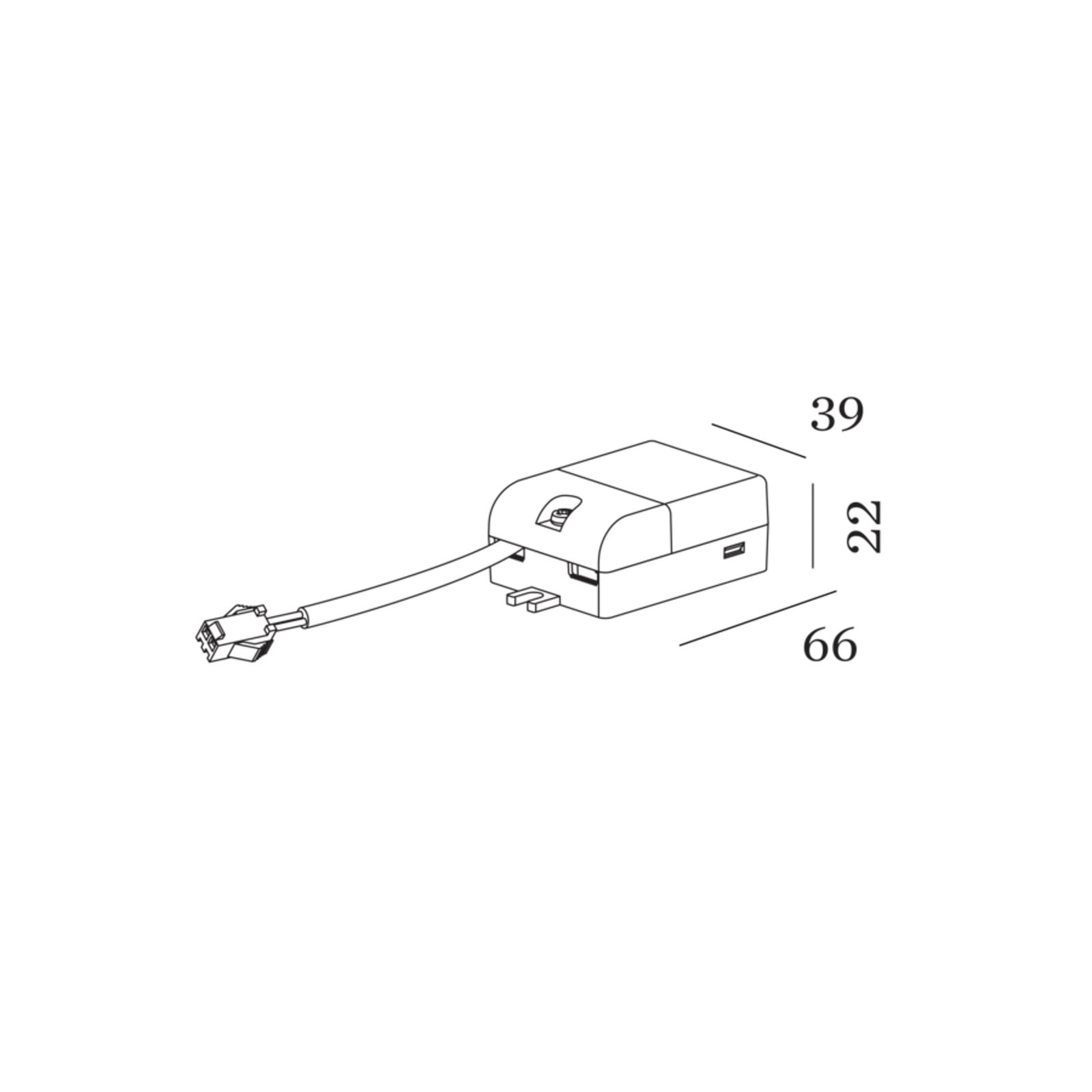LED-driver 350mA 6W 8,6-18V ikke dimbar IP20 - Wever & Ducré bakside