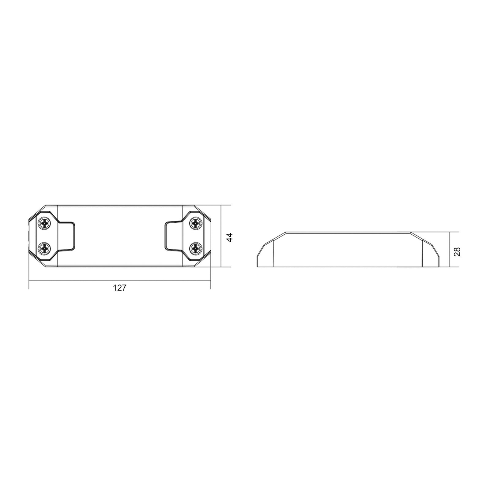 LED-driver 700 mA 20 W dimbar flikkerfri svart - Deko-Light detalj