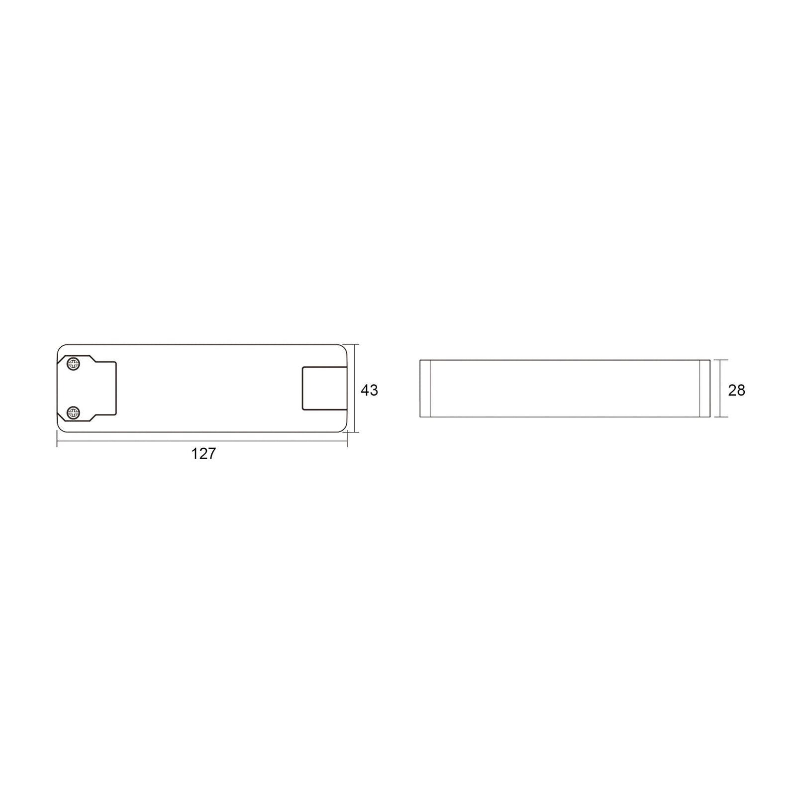 Detaljbilde av LED-driver Basic CC 1050mA 20-40W svart fra Deko-Light