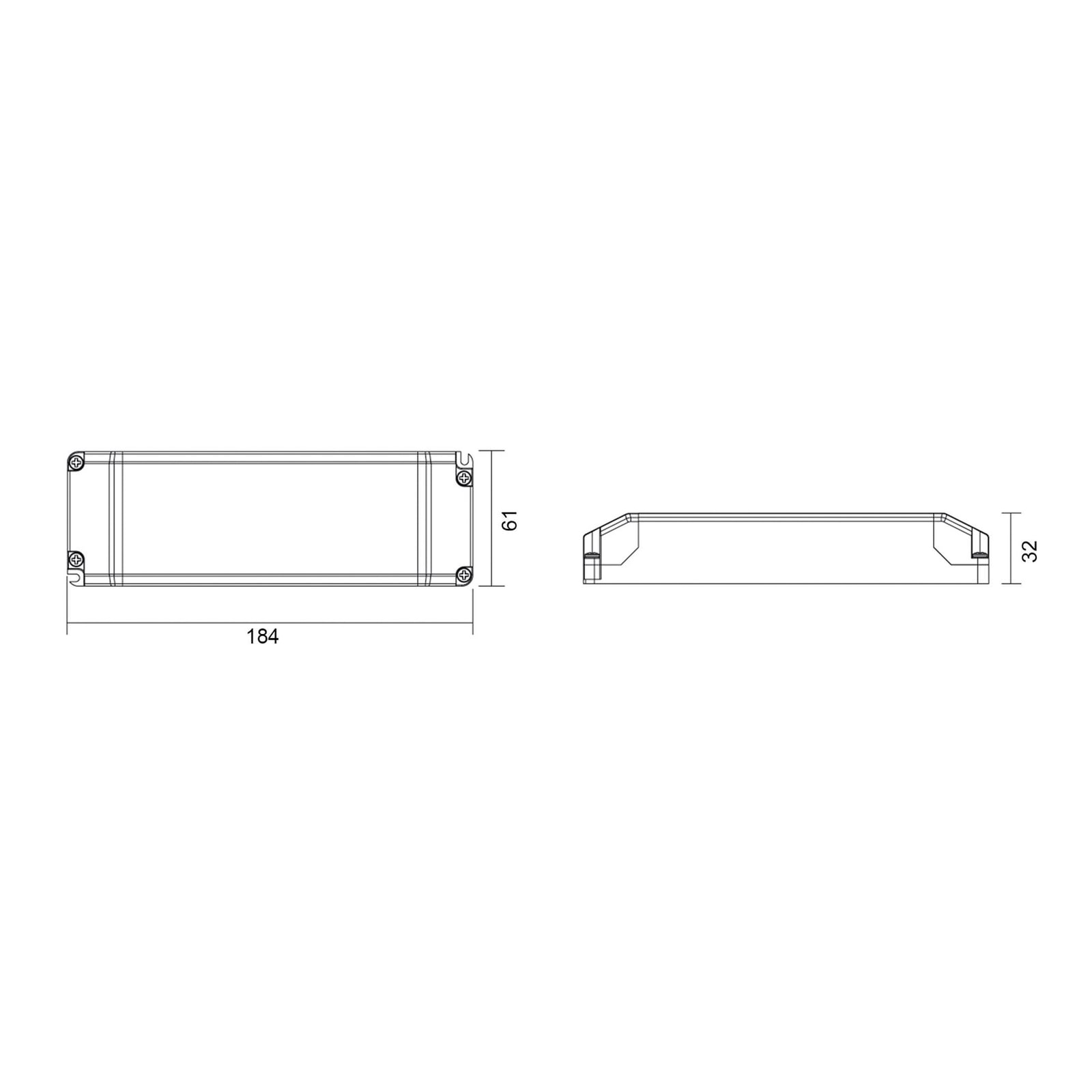 LED-driver Basic CV Q8H-24-75W 24V IP20 detalj